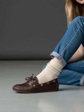 CUSHIONAIRE Anchor Lightweight Boat Shoes